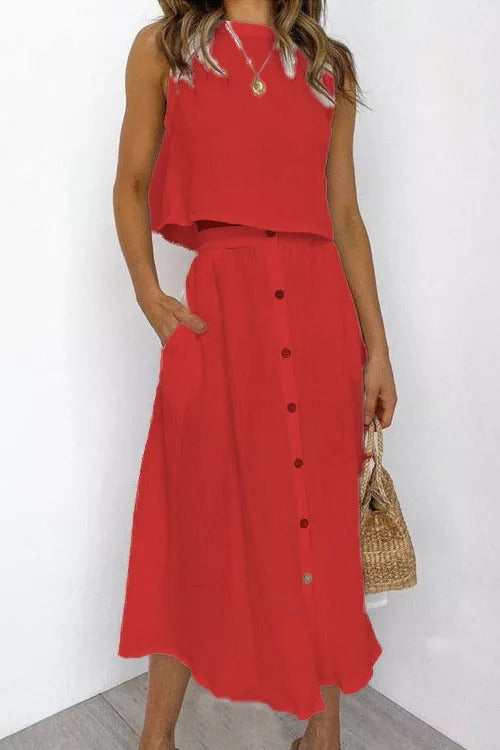 Holiday Leisure Cotton Two-pieces suits-serendiple.com